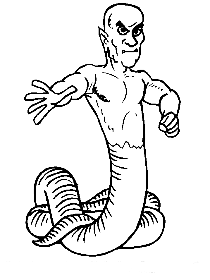 Monsters Coloring Pages - Coloringpages1001.com
