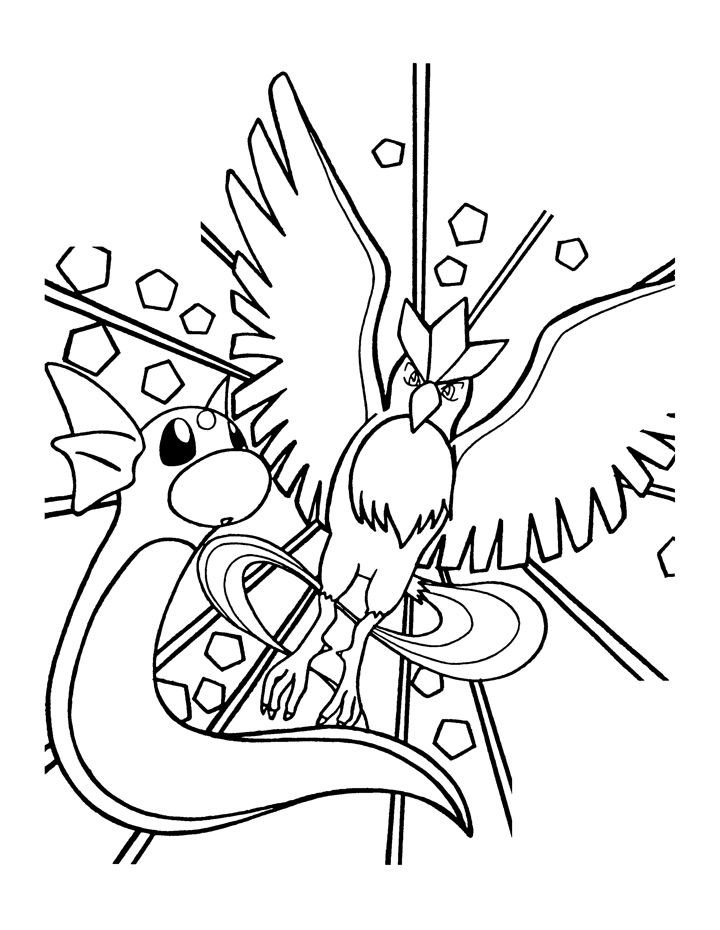 zapdos coloring pages - photo #38