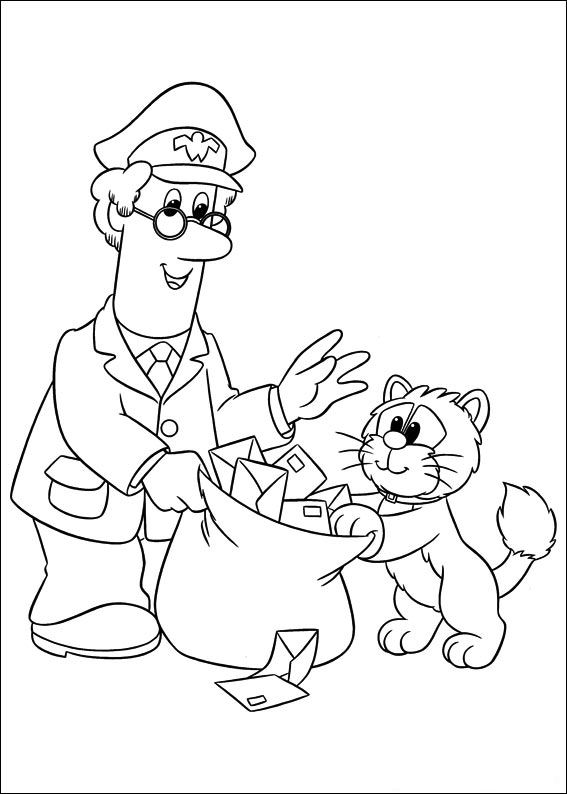 mailman coloring pages for toddlers - photo #30