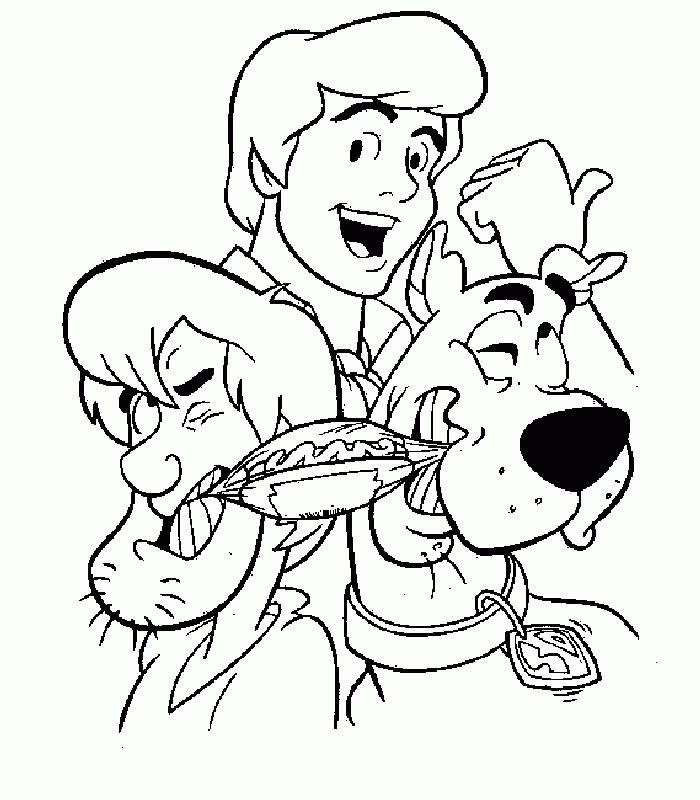 Scooby doo Coloring Pages - Coloringpages1001.com
