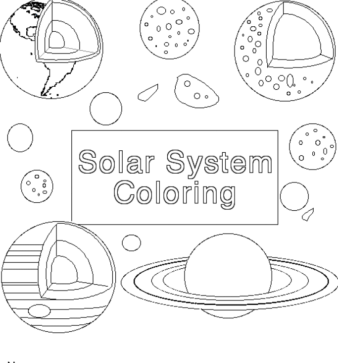 coloring pages of space planets - photo #18