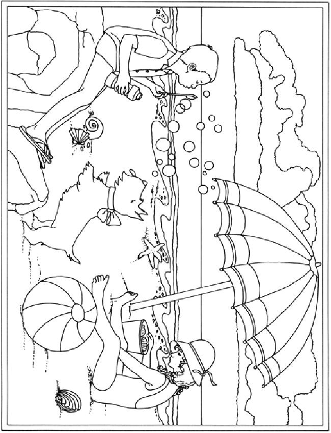 summer holiday coloring pages  coloringpages1001