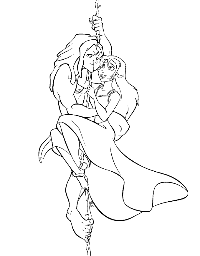 images tarzan coloring pages - photo #5