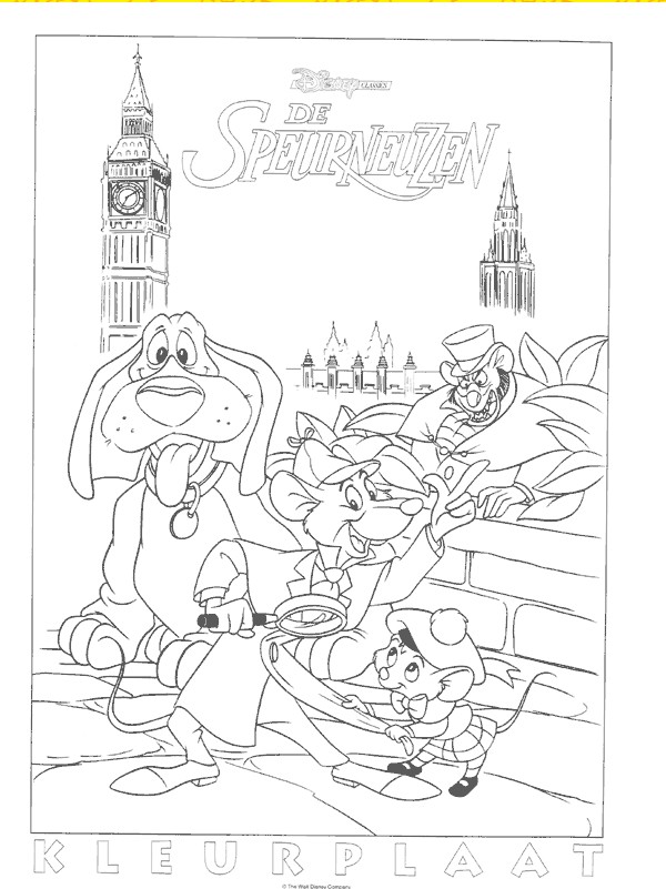 Coloring Pages Mouse. detective Coloring Pages
