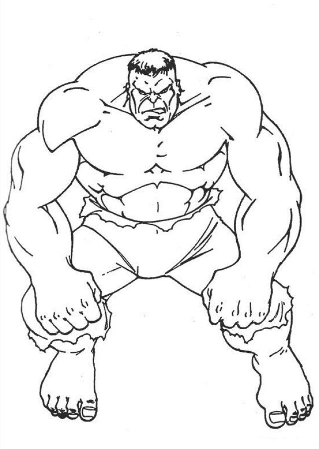 The hulk Coloring Pages - Coloringpages1001.com