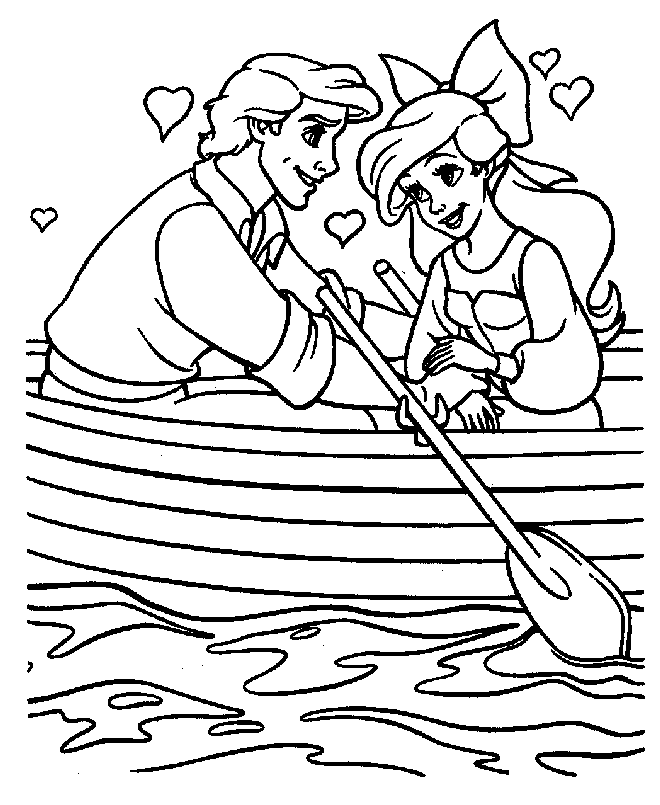 a little mermaid coloring pages - photo #45