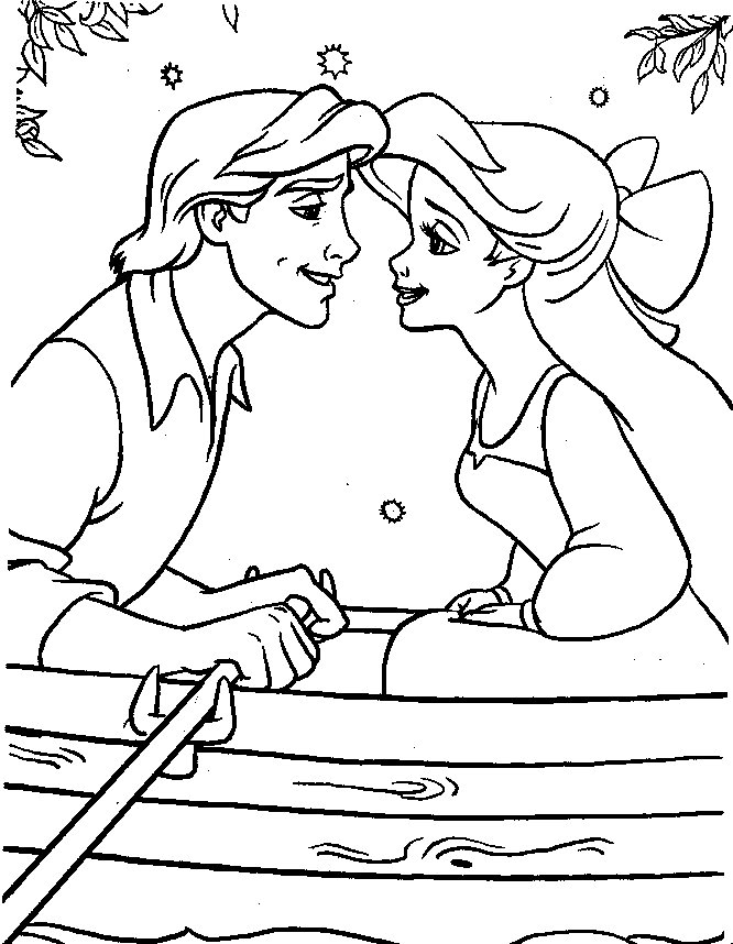 a little mermaid coloring pages - photo #27
