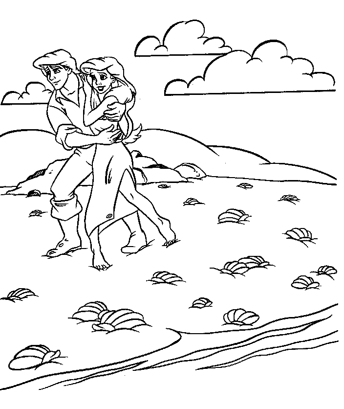 The little mermaid Coloring Pages - Coloringpages1001.com