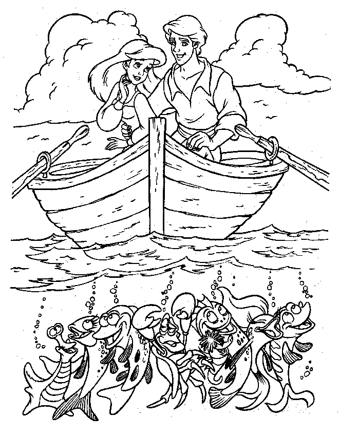 The little mermaid Coloring Pages - Coloringpages1001.com