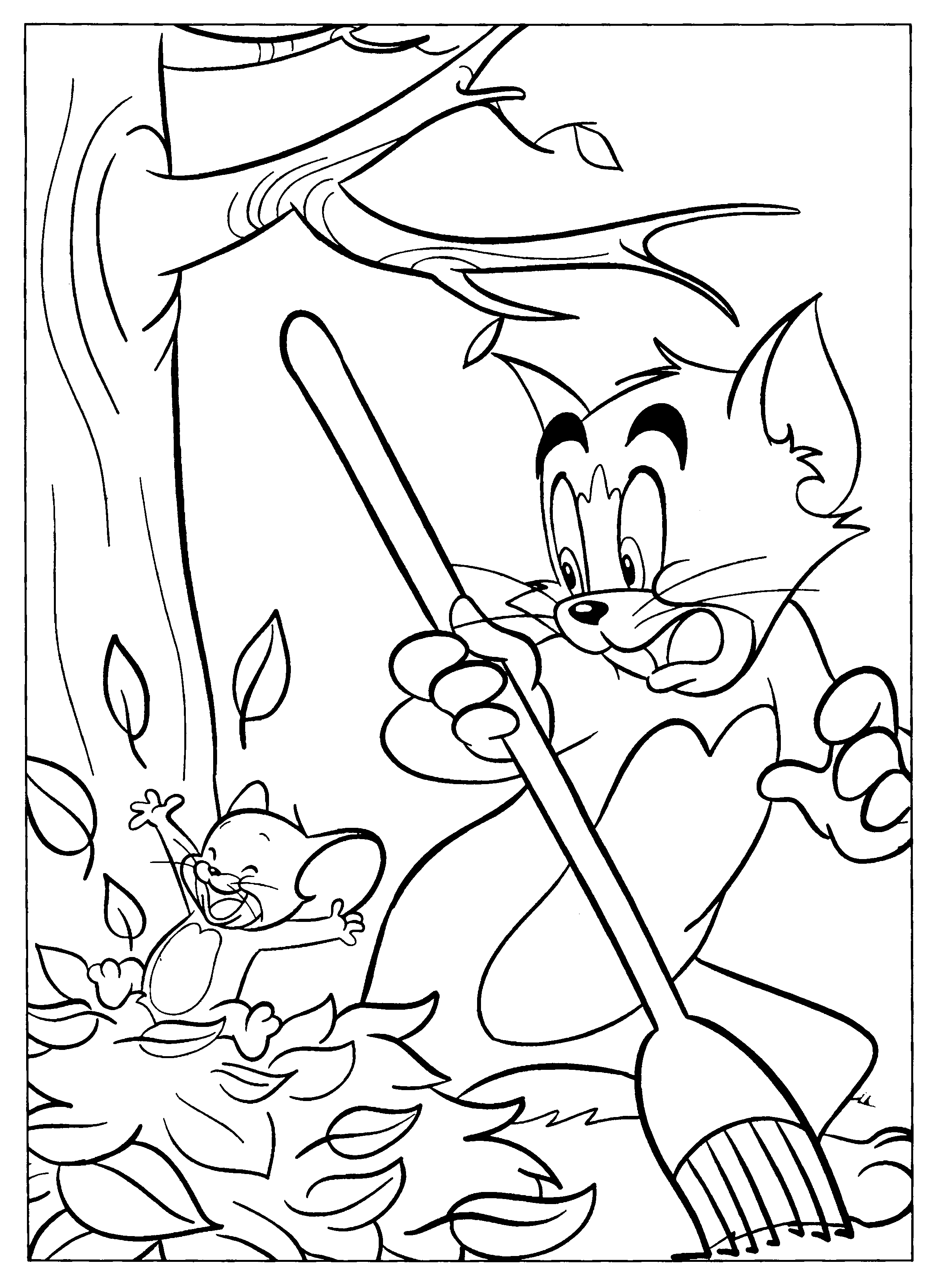 Tom and jerry Coloring Pages - Coloringpages1001.com