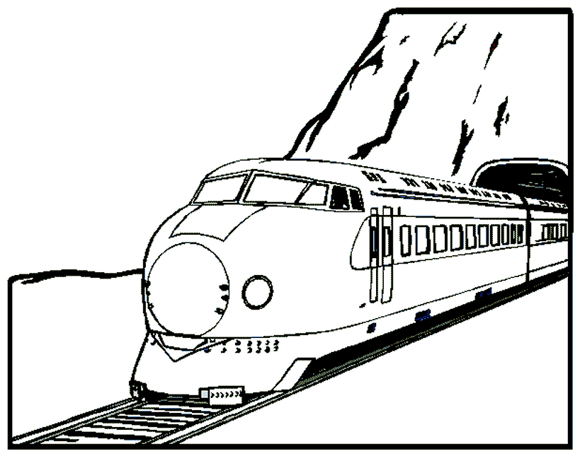 Train Coloring Pages - Coloringpages1001.com