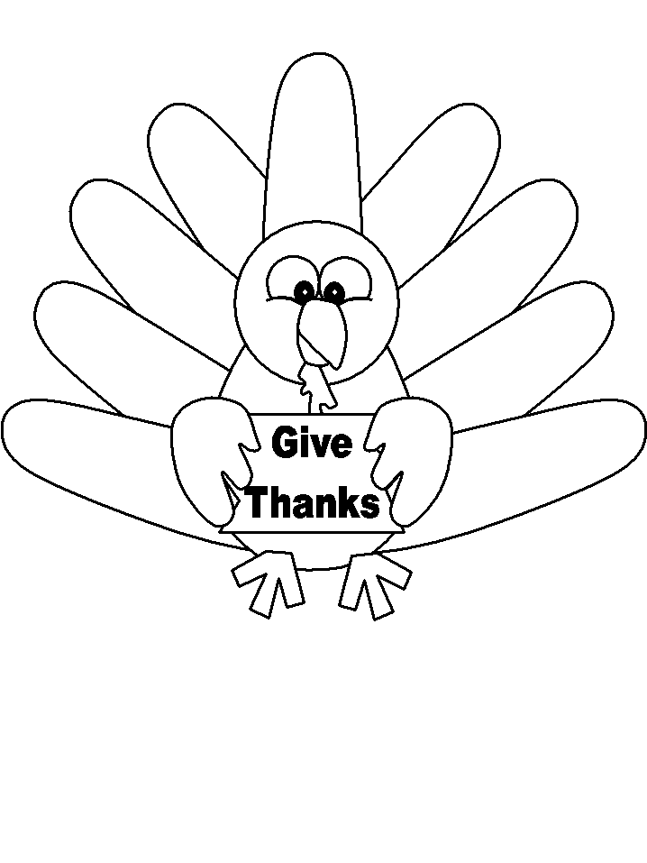 images of turkey coloring pages - photo #22