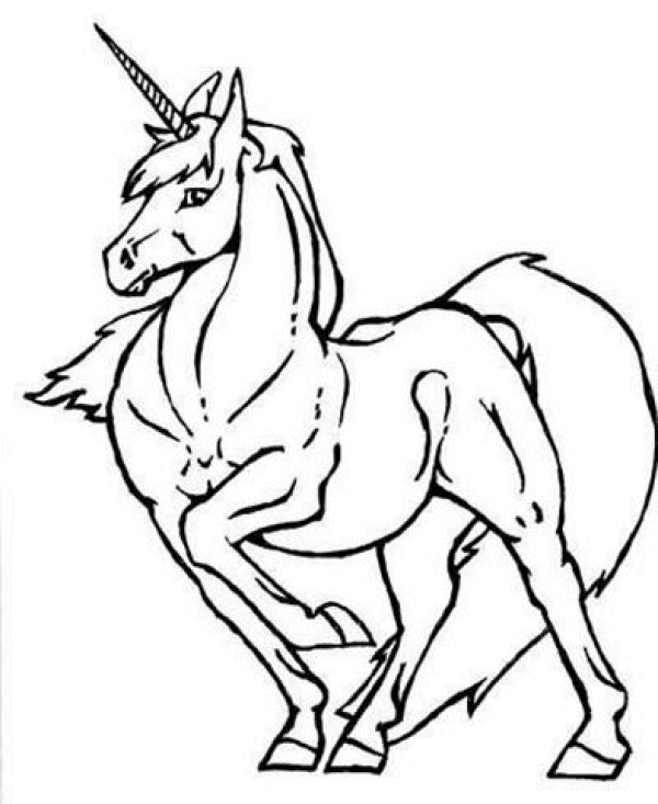 unicorns coloring pages - photo #21