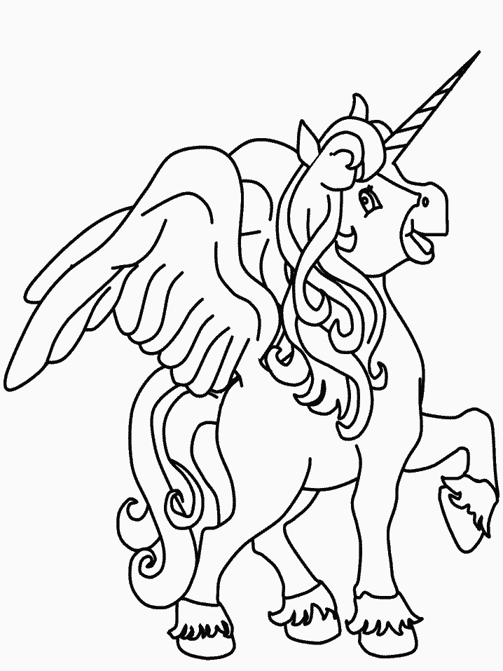 unicorn coloring pages images - photo #33