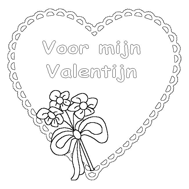 valentine coloring page. Valentine Coloring Pages