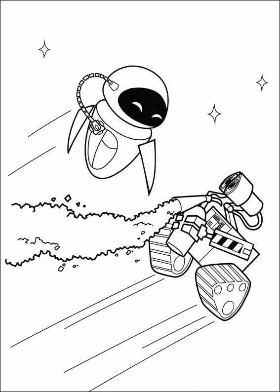 walle and eve coloring pages - photo #9