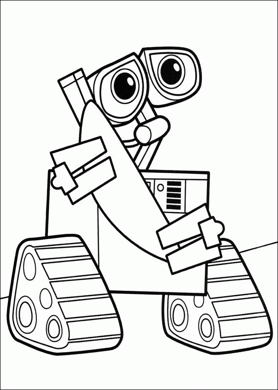 wall e coloring pages free - photo #30