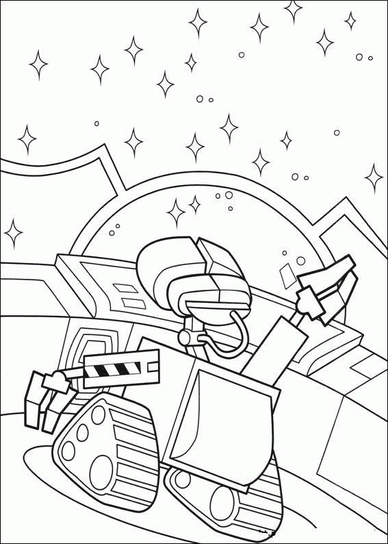 wall e coloring pages online - photo #49