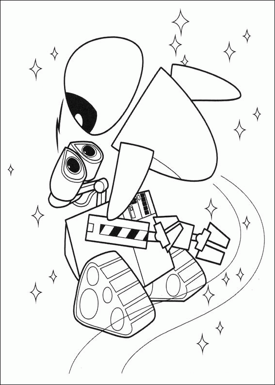 wall e coloring pages free - photo #36