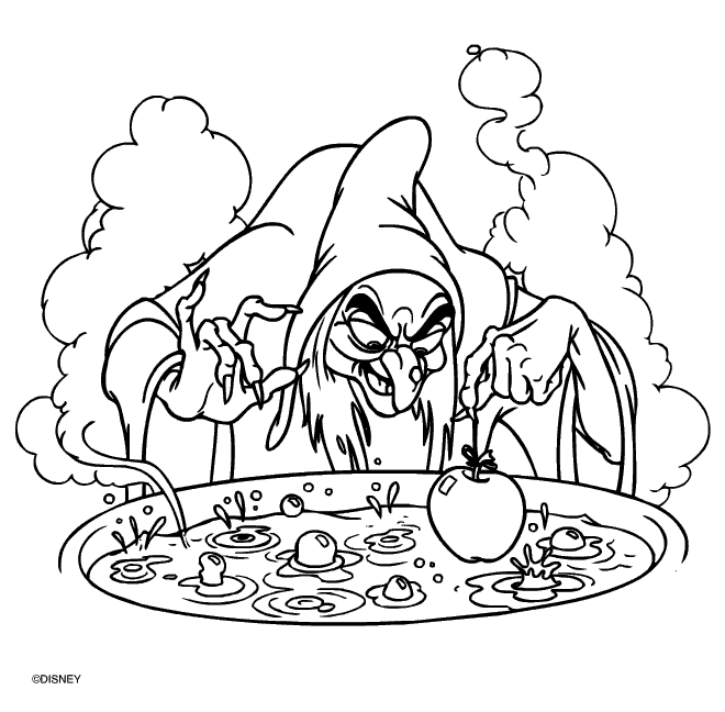 Witch Coloring Pages - Coloringpages1001.com