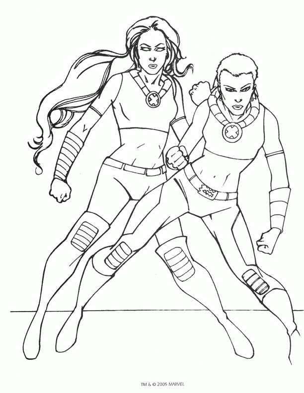xmen and coloring pages - photo #38