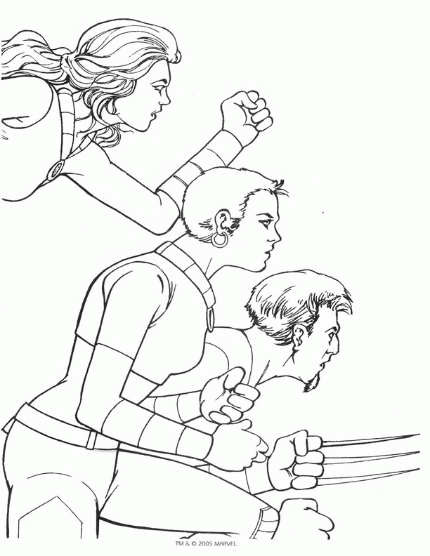 xmen and coloring pages - photo #47