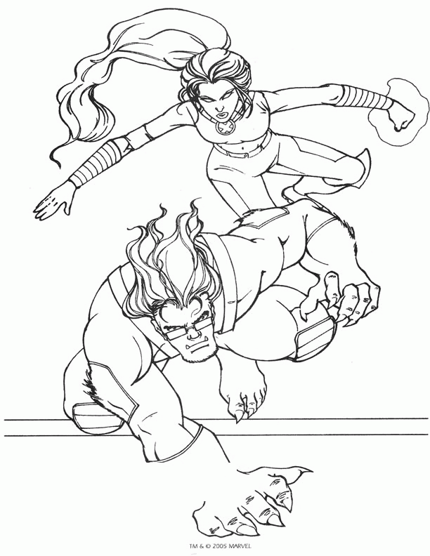 xmen and coloring pages - photo #27