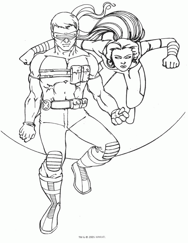 xmen and coloring pages - photo #33