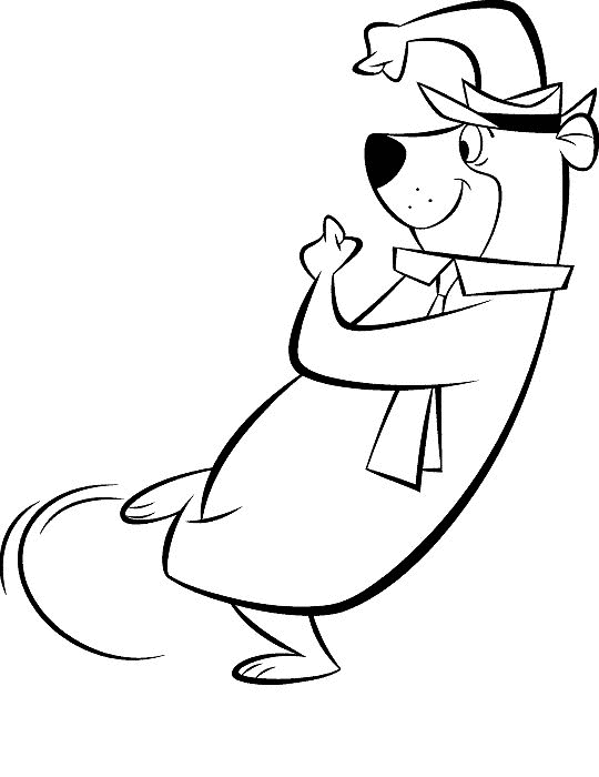 yogi the bear coloring pages - photo #28