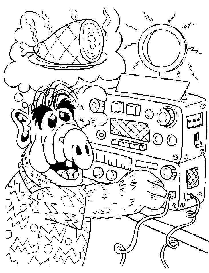 Alf Coloring Pages