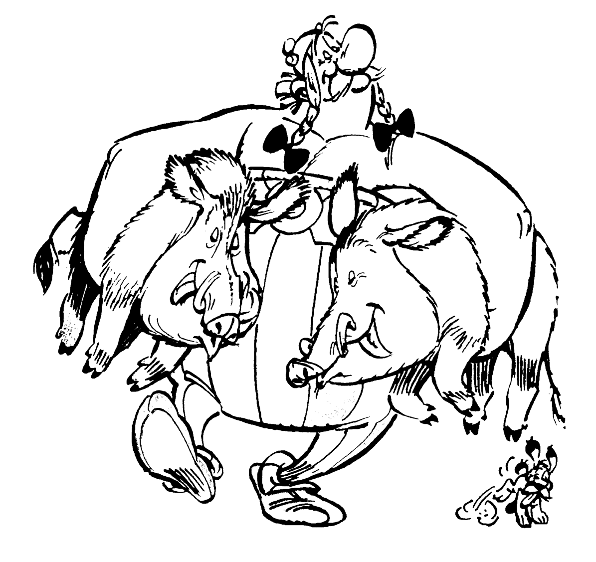 Asterix and obelix Coloring Pages
