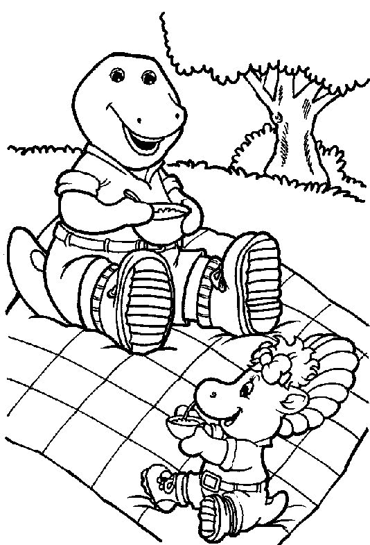 Barney Coloring Pages