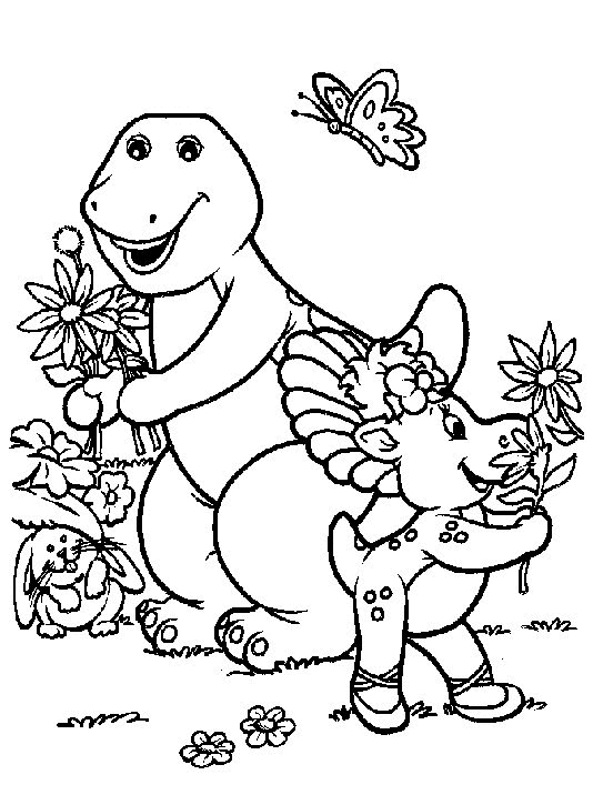 Barney Coloring Pages - Coloringpages1001.com