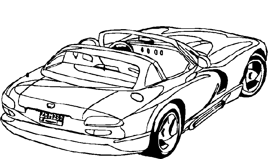 Car Picture For Coloring 4