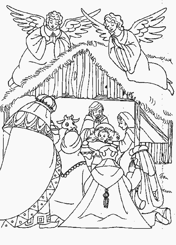 Christmas bible Coloring Pages
