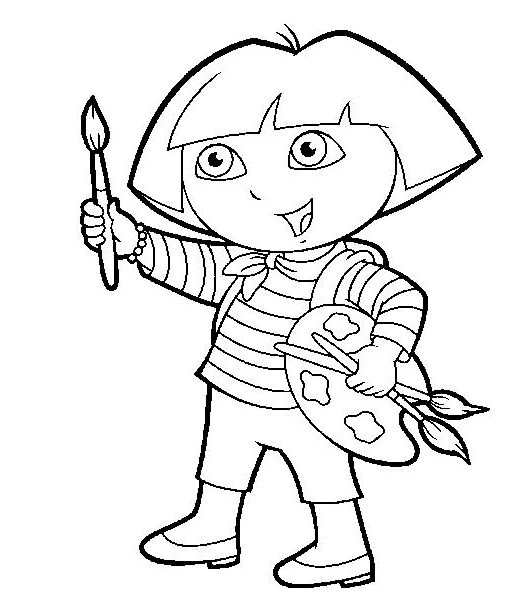 Dora the explorer Coloring Pages