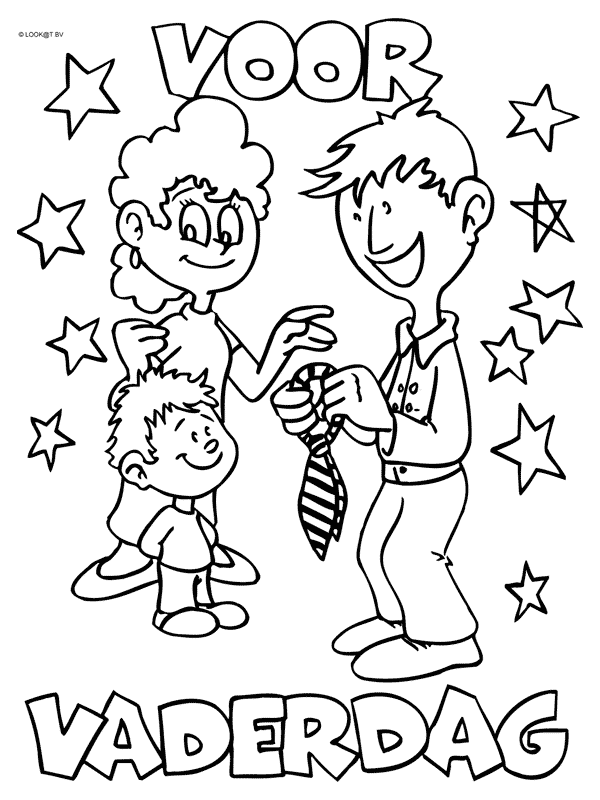 Fatherday Coloring Pages