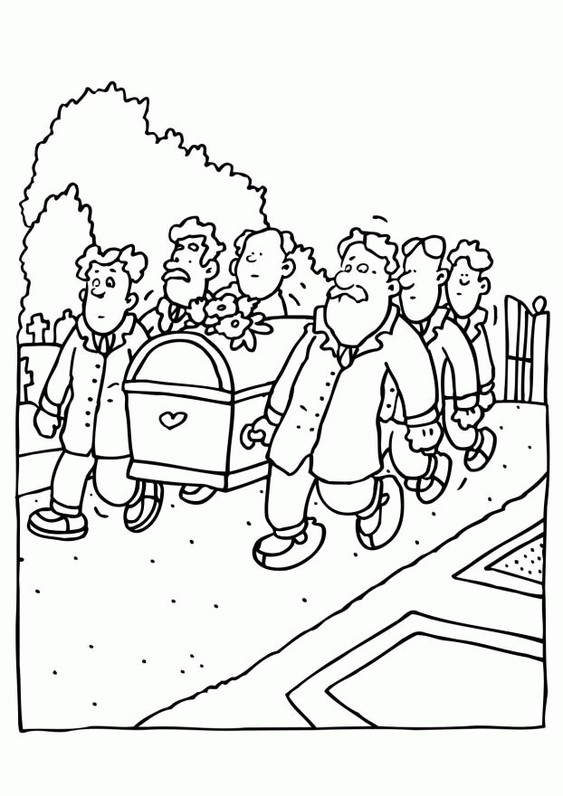 Funeral Coloring Pages