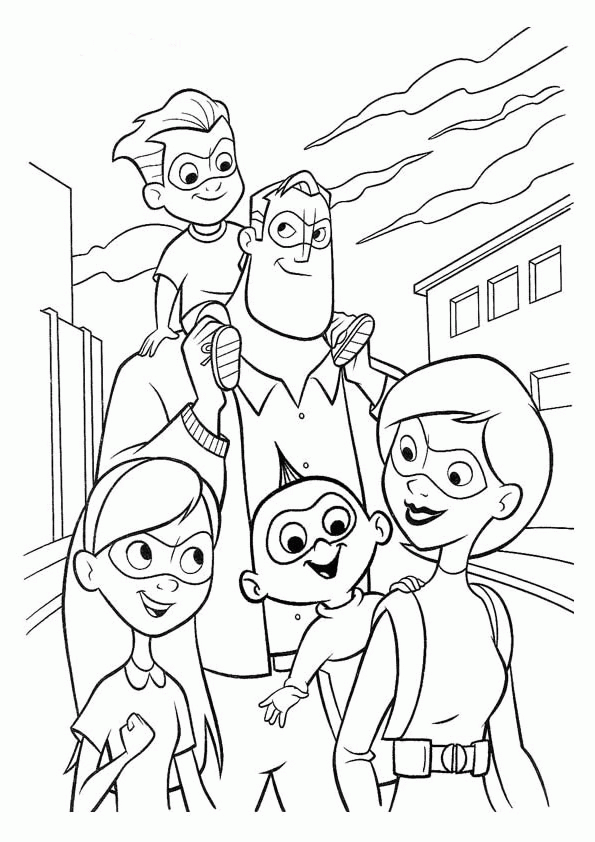 Incredibles Coloring Pages