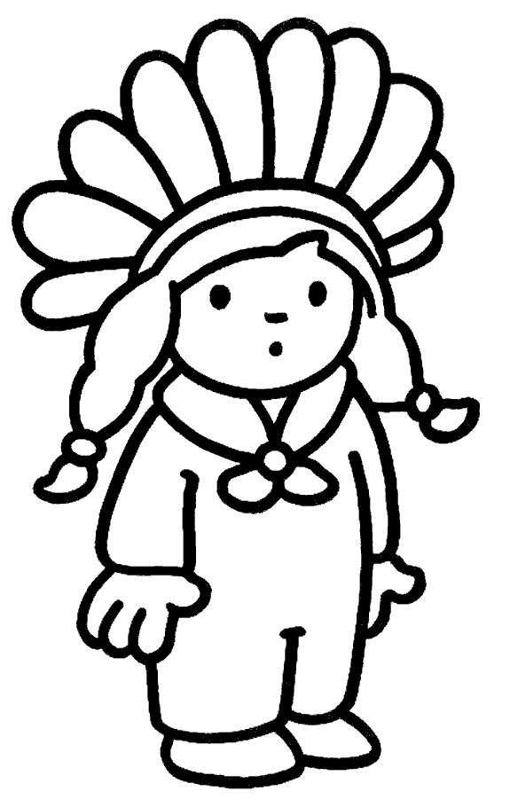 Indian Coloring Pages