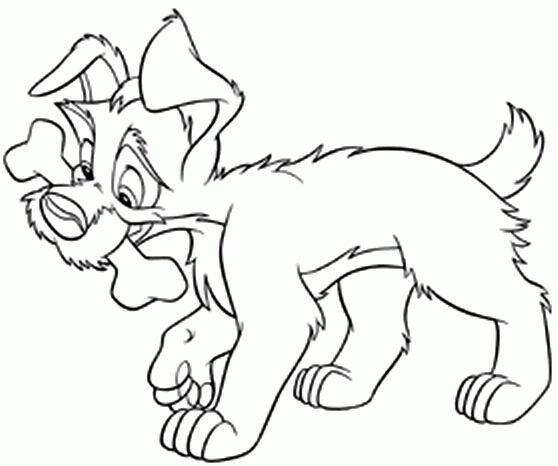 Lady and the tramp Coloring Pages