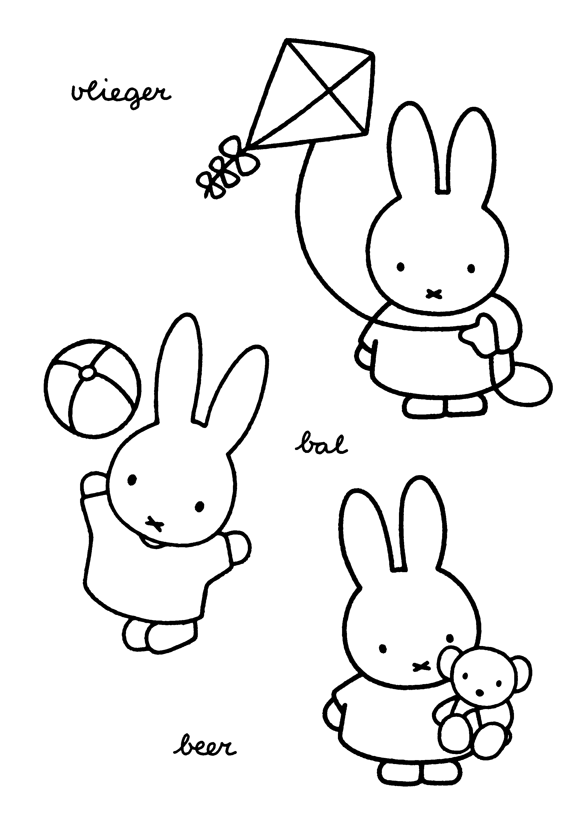 Miffy Coloring Pages - Coloringpages1001.com