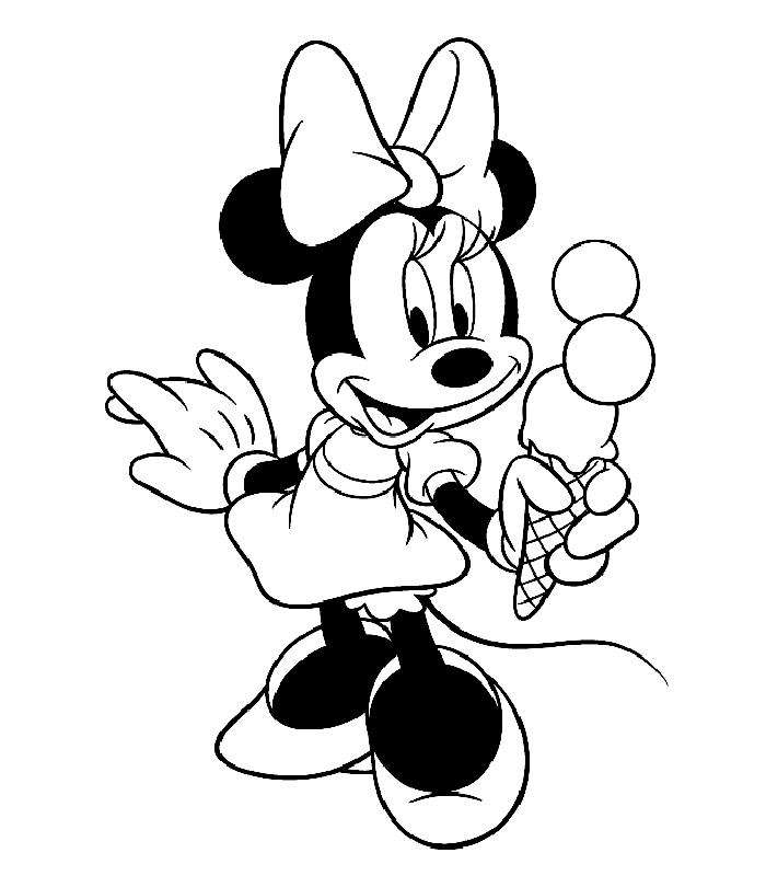Minnie mouse Coloring Pages