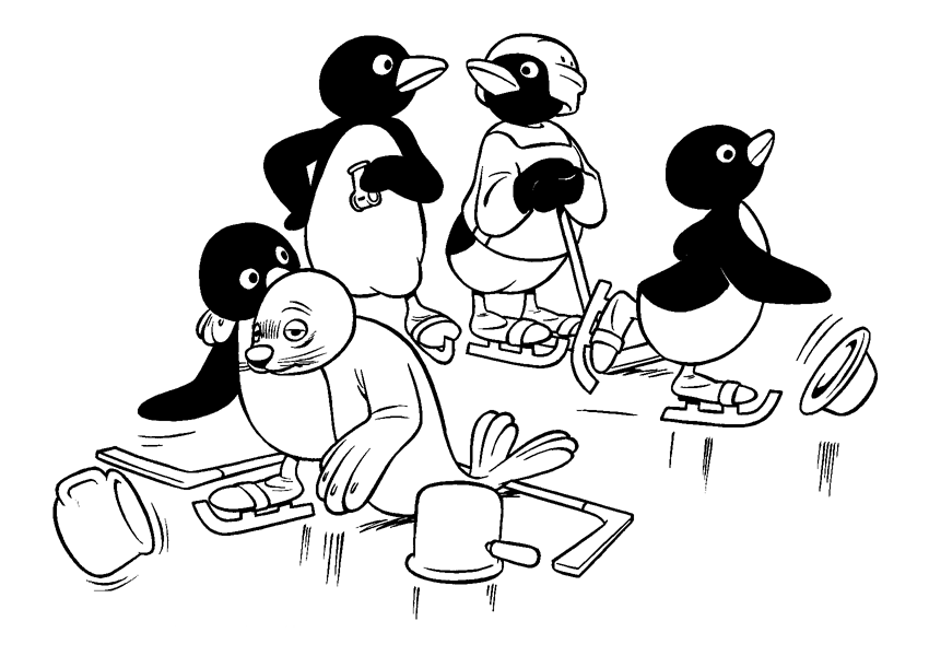 Pingu Coloring Pages
