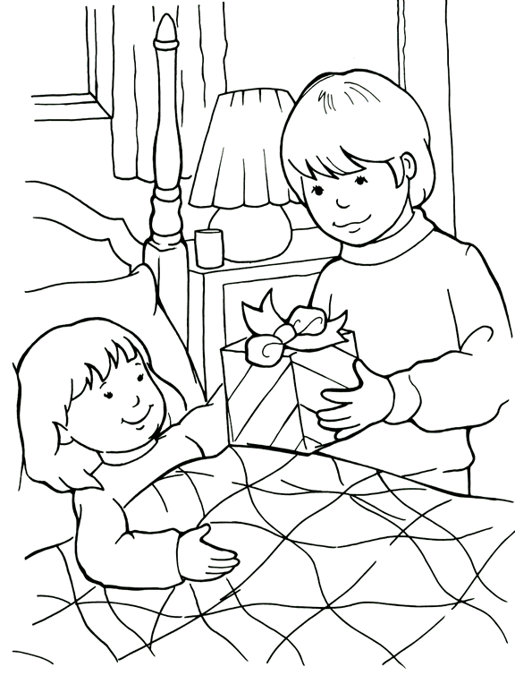 Sick Coloring Pages