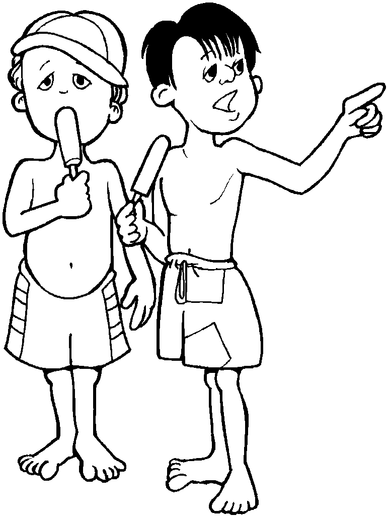 Summer holiday Coloring Pages