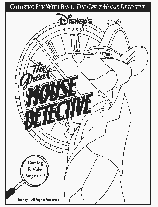 The great mouse detective Coloring Pages