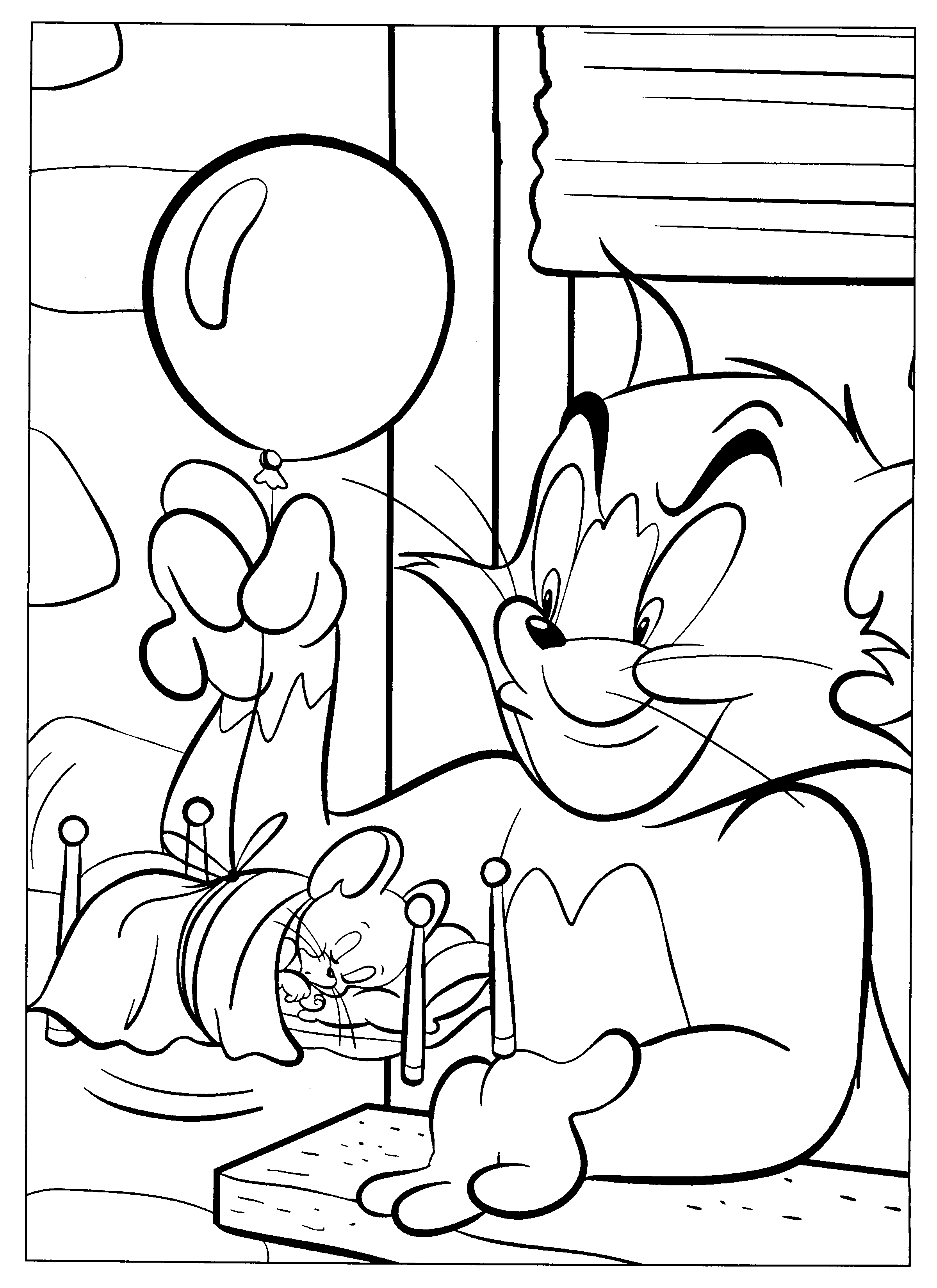 Tom And Jerry Coloring Pages Printable - Printable Word Searches