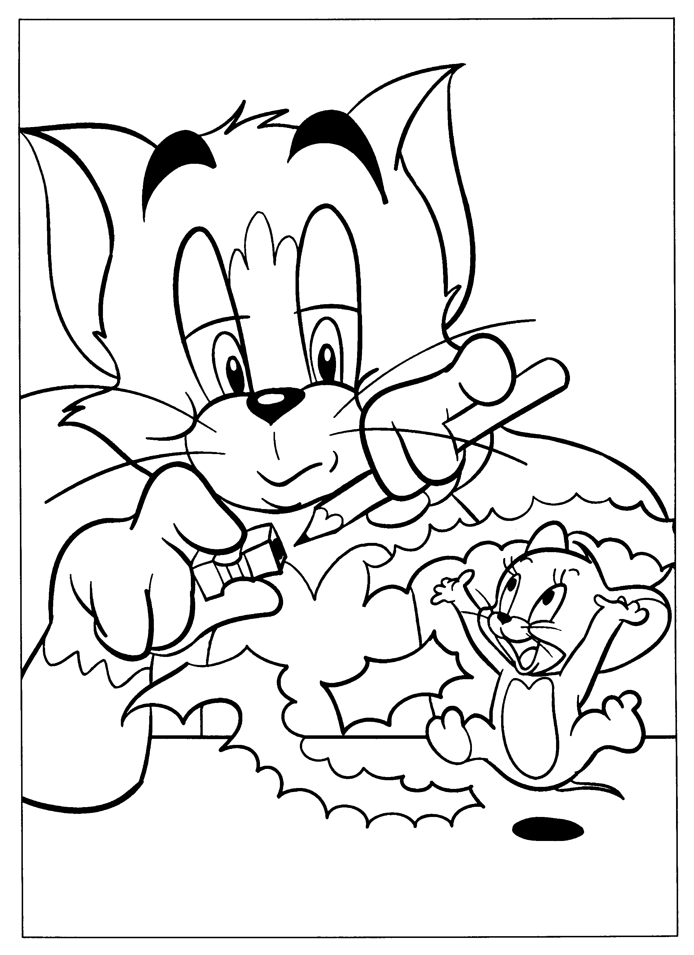 Tom and jerry Coloring Pages