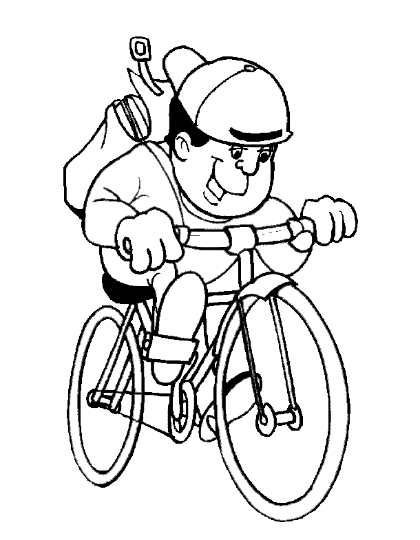 Tour the france Coloring Pages